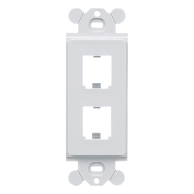 PANDUIT CFG2WH - Marco de Módulo Dúplex / 2 Espacios Mini-Com / Para Placas GFCI Estándar / Color Blanco | SIERRA STORE