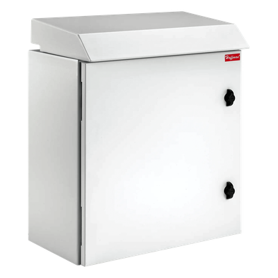 Gabinete Rack 19 UR Tipo 3R Exterior con Ventiladores y Termostato / 36.3" x 23.6" x 24" / Acero Gris RAL 7035 | SIERRA STORE
