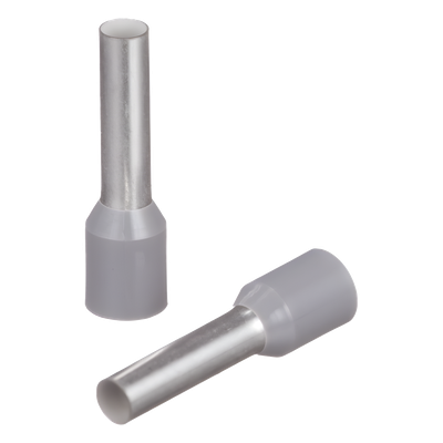 PANDUIT FSD81-12-C - Ferrule Aislado / 12 AWG (4 mm²) / Pin 12 mm / Polipropileno Gris / 100 Piezas | SIERRA STORE