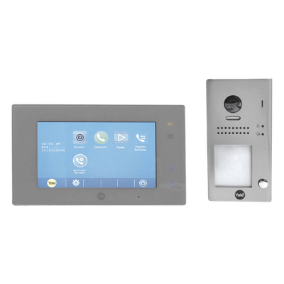 Kit de VideoPortero Manos Libres / Pantalla Táctil 7' / 110° LED / IP54 / 16 Monitores / 2 Hilos | SIERRA STORE