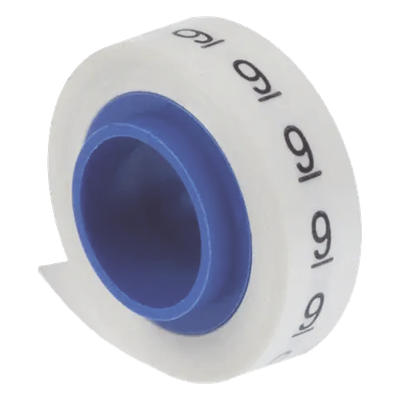 PANDUIT PMDR-0-9 - Rollos de Etiquetas Marcadoras / Pre-Impresas 0-9 / Poliéster / 2.4 m (7.87 ft) / Blanco | SIERRA STORE