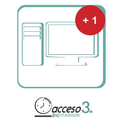 AccessPRO TITANIUMEST - Licencia de Activación Adicional / Software Tiempo y Asistencia / 1 PC Extra o Reemplazo / Compatible con | SIERRA STORE