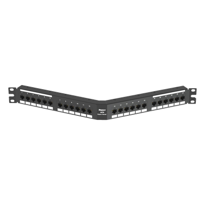 PANDUIT DPA24688TGY - Panel de Parcheo de Impacto / Angulado / Categoría 6 / 24 Puertos / 1UR / 19" | SIERRA STORE