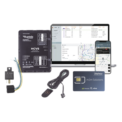 Kit de Localizador 4G LTE CAT-M1 / Incluye SIM con servicio de datos por 1 año / Botón SOS / Relé 12V / Protocolos CANbus | SIERRA STORE