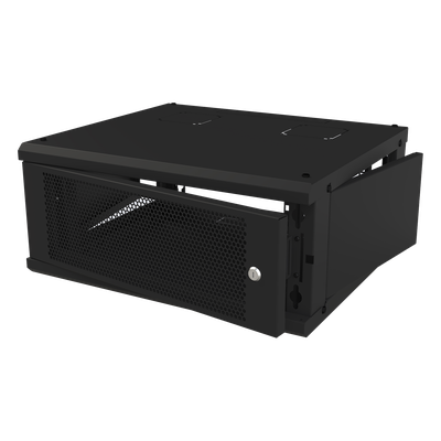 LINKEDPRO BY EPCOM SR-1904-GFP-VR2 - Gabinete de Pared Fijo, Con 4 Unidades de Rack, de 19 in, Fabricado en Acero, Puerta Perforada | SIERRA STORE