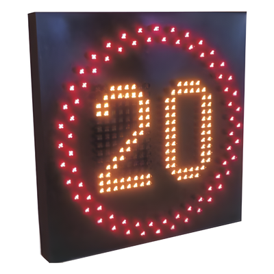 AccessPRO BOARDLIMIT - Pantalla LED para límite de velocidad / IP65 / Solar con batería / LTE 4G / 0.3 m (1 pie) a 6 m (20 pies) de | SIERRA STORE