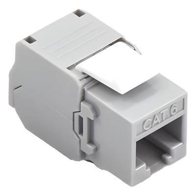 LINKEDPRO BY EPCOM LP-KJ-610-TTGY - Módulo Jack Keystone / Cat6 / Toolless / Terminación 180° / UTP / Color Gris | SIERRA STORE