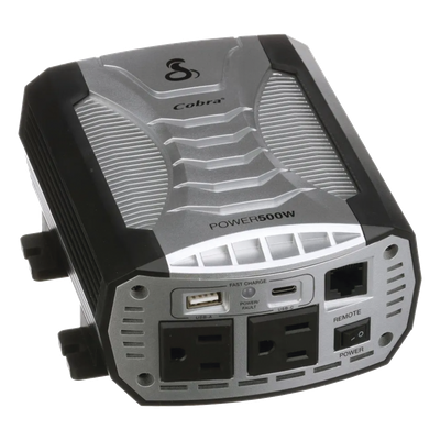 Inversor de Potencia / 500W Continuos / 1000W Pico / 2 Salidas AC GFCI / USB-A y USB-C Carga Rápida / Protección Pentagon / 12V DC a | SIERRA STORE