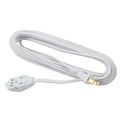 Extensión Eléctrica Doméstica de 6 metros / 127 V CA 8 A Máximo / Color Blanco. | SIERRA STORE
