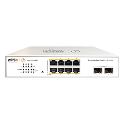 Switch PoE Administrable / 8 Puertos Gigabit PoE af/at / 2 x SFP Gigabit / Presupuesto PoE 120 W / Administración Cloud | SIERRA STORE