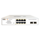Switch PoE Administrable / 8 Puertos Gigabit PoE af/at / 2 x SFP Gigabit / Presupuesto PoE 120 W / Administración Cloud | SIERRA STORE
