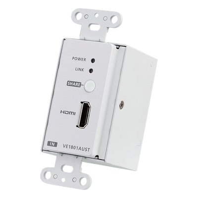 Transmisor HDMI / 4K 60Hz 4:2:0 / HDBaseT-Lite 40m / PoH / Placa de pared US / 131 pies | SIERRA STORE