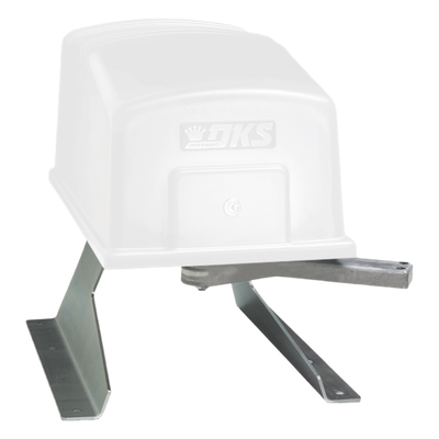 Pedestal para operador de puerta / Brazo extensible 762 mm (30') / Conector 1524 mm (60') / Acero galvanizado / Montaje en concreto | SIERRA STORE
