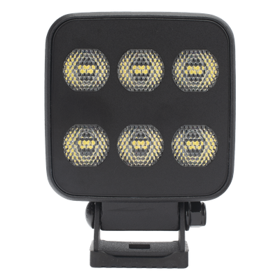 Luz de Trabajo LED / 6 LED / 6552 Lúmenes / 12-24 Vcd / Aluminio Disipador / Lente Policarbonato / 92 x 124 x 45 mm | SIERRA STORE