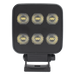 Luz de Trabajo LED / 6 LED / 6552 Lúmenes / 12-24 Vcd / Aluminio Disipador / Lente Policarbonato / 92 x 124 x 45 mm | SIERRA STORE