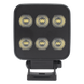 Luz de Trabajo LED / 6 LED / 6552 Lúmenes / 12-24 Vcd / Aluminio Disipador / Lente Policarbonato / 92 x 124 x 45 mm | SIERRA STORE