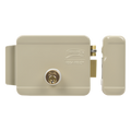 Cerradura Eléctrica / Doble Cerrojo / 12 VCC/VCA / Activación por Pulso 2 s / Exterior Derecha / 129 x 103 x 38 mm