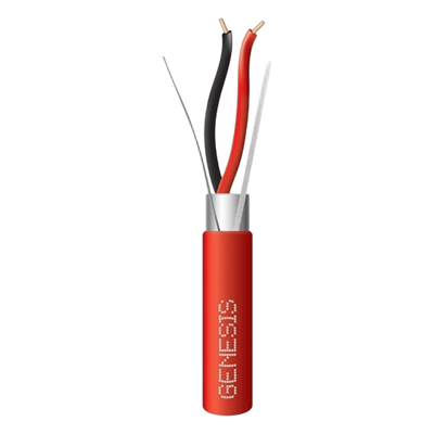 Cable de Alarma de Incendio FPLR / 2 x 12 AWG / Blindado / Rojo / 305 m (1000 ft) / UL Riser FT4 | SIERRA STORE