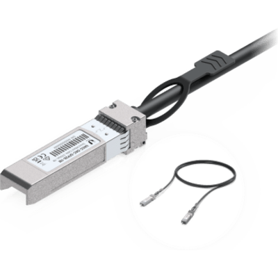UBIQUITI UACC-DAC-SFP28-1M - Cable de Conexión Directa DAC de 1 metro SFP28 25/10/1 Gbps, Ideal para Switches UniFi | SIERRA STORE
