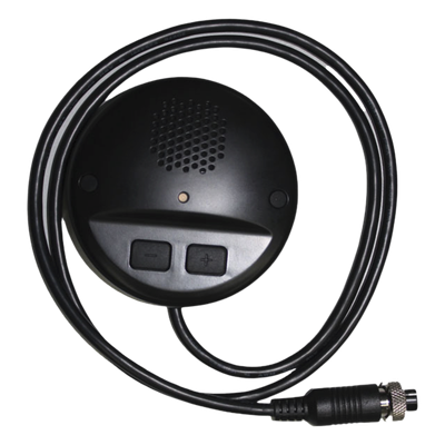 HIKVISION DS-1350HM(AE) - Módulo de Audio Bidireccional / Conector Aviación / Jack 3.5 mm / 5 Niveles de Volumen / Cable 6 m (19.7 ft) | SIERRA STORE