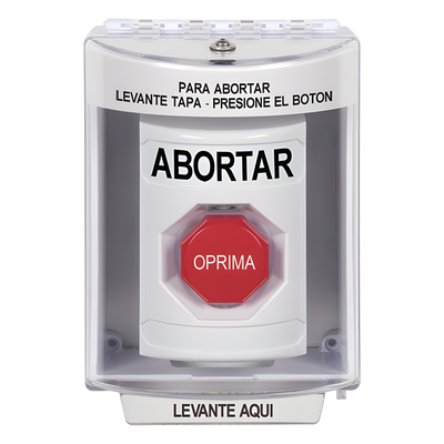 Botón de Abortar con Bocina / Tapa de Policarbonato Resistente / Restablecimiento con Llave / UL/cUL/ADA / Interior/Exterior | SIERRA STORE