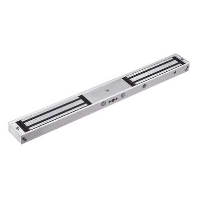 ACCESSPRO MAG600NDLED - Cerradura Electromagnética Doble / 280 kg (617.3 lb) por Lado / 12/24 VCC / LED de Estado / Sin Magnetismo | SIERRA STORE