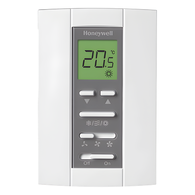Termostato digital / Serie T6811 / Fan Coil 2 tuberías / 110 VCA / Ventilador 3 velocidades / Válvula On-Off / LCD | SIERRA STORE