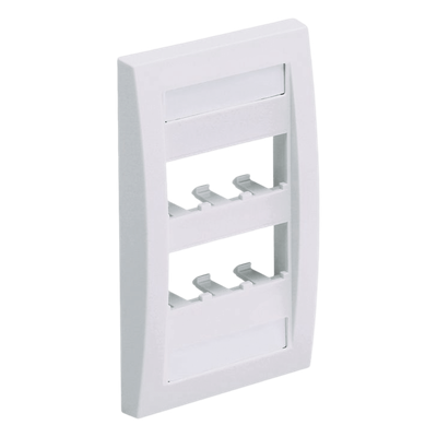 PANDUIT CFPE6IWY - Placa de Pared Vertical / 6 Puertos Mini-Com / Etiquetas Integradas / 2.75 x 4.5 pulg. / Blanco Mate | SIERRA STORE