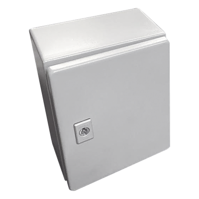 Gabinete de Acero / NEMA 4 - IP66 / 30x30x20 cm / 12x12x8 pulgadas / Platina / Certificado UL | SIERRA STORE