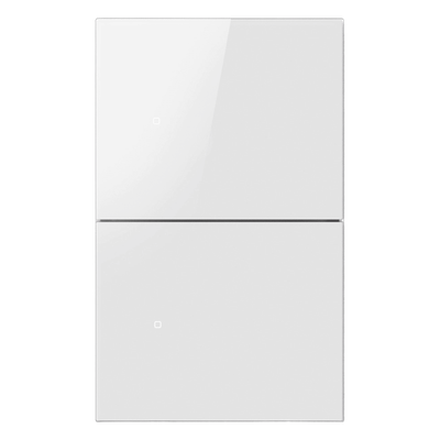 Apagador Inalámbrico ZigBee / 2 Gang / 110-220V / Control de Doble Regreso / Compatible con Hub Akubela | SIERRA STORE