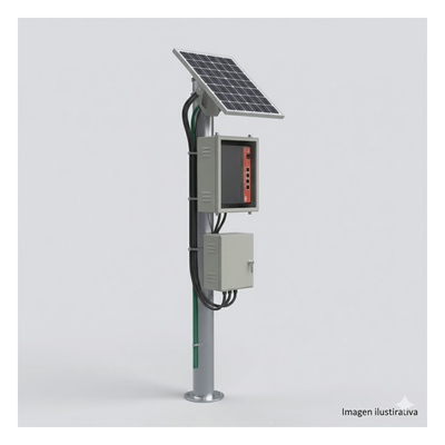 Kit Solar PoE / 28 W Total / 5 Puertos PoE / 802.3af/at + PoE Pasivo 24 Vcc / Panel 250 W / Batería 120 Ah | SIERRA STORE