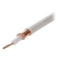 Cable Coaxial RG58AU / 100 m (328.08 pies) / Forro Blanco UV / Impedancia 50Ω / Triple Blindaje de Cobre | SIERRA STORE
