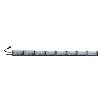 Barra de luz de advertencia / 8 módulos / Rojo-Azul / 75 cm / 10-16 VCC / 2.46 pies x 1.38 in x 1.42 in | SIERRA STORE