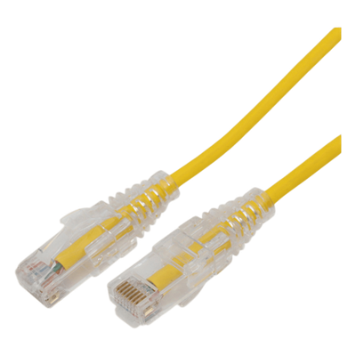 LINKEDPRO BY EPCOM LP-UT6A-1000-YE28 - Cable de Parcheo Slim UTP Cat6A / 10 m (32.81 ft) / 28 AWG / Amarillo / RJ45 | SIERRA STORE