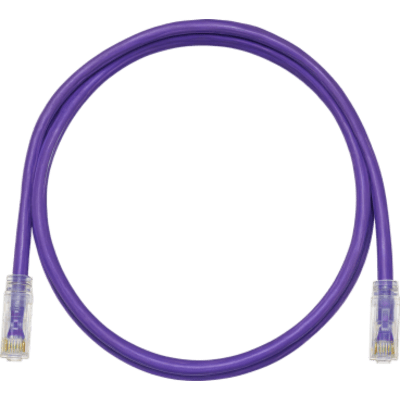 PANDUIT UTPSP2VLY - Cable de Parcheo TX6, UTP Cat6, 24 AWG, CM, Color Violeta, 0.61 Metros (2 Pies) | SIERRA STORE