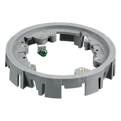 Adaptador para Cajas de Piso de Concreto / Serie PFB Redonda / Material PVC Termoplástico / Montaje con Tornillos / 4 Ganchos | SIERRA STORE
