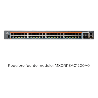 Switch PoE inteligente / cnMatrix EX2052R-P / PoE+ / 48 puertos x 1 Gps / 4 SFP+, fuente de alimentación extraíble | SIERRA STORE