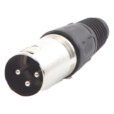 Conector XLR / 3 Pines Macho / Rango Térmico -30°C a +80°C / Corriente 16 A / Diámetro Cable 3.5-8.0 mm | SIERRA STORE