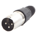 Conector XLR / 3 Pines Macho / Rango Térmico -30°C a +80°C / Corriente 16 A / Diámetro Cable 3.5-8.0 mm | SIERRA STORE
