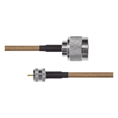 EPCOM INDUSTRIAL SN-142-MIN-180 - Jumper de Cable Coaxial RG-142/U de 180 cm y Conectores N Macho a Mini-UHF Macho | SIERRA STORE