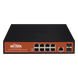 Switch Administrable PoE / 8 Puertos Gigabit / 2 SFP / 150W / 20Gbps / 6kV Protección Rayos / Fanless / -10 a 55°C / 0.71 x 0.46 x | SIERRA STORE