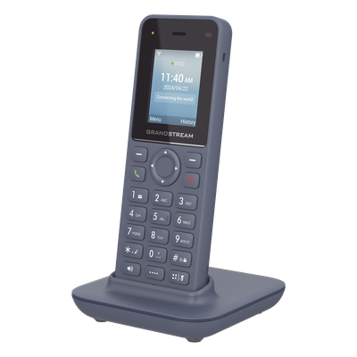 Teléfono IP Inalámbrico / Wi-Fi 6 Dual Banda / 2 Líneas SIP / 2 Cuentas SIP / Bluetooth / USB-C / Voz HD Opus / 6 Horas Conversación / | SIERRA STORE