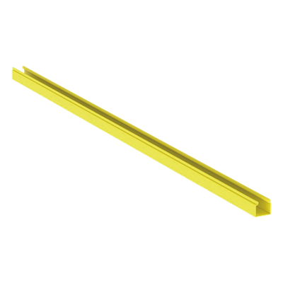 PANDUIT HS2X2YL6NM - Canaleta 2x2 sin Tapa / PVC 94V-0 / 1.8 m (6 ft) / Amarillo / Radio Curvatura 2' | SIERRA STORE
