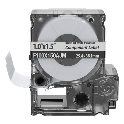 PANDUIT F100X150AJM - Casete de Etiquetas Bandera / Poliéster / 25.4 mm x 38.1 mm (1 x 1.5 pulgadas) / 150 Unidades / Cables 3.1-5.1 | SIERRA STORE