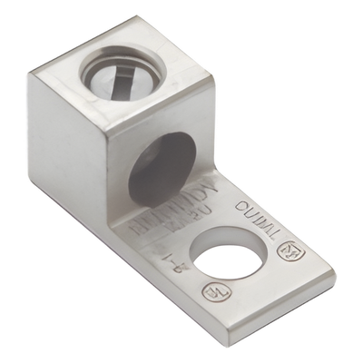 Terminal Universal / 1 Orificio / Calibre 14-2 AWG / Perno 1/4" / Aluminio Estañado / 0.56 in Altura | SIERRA STORE