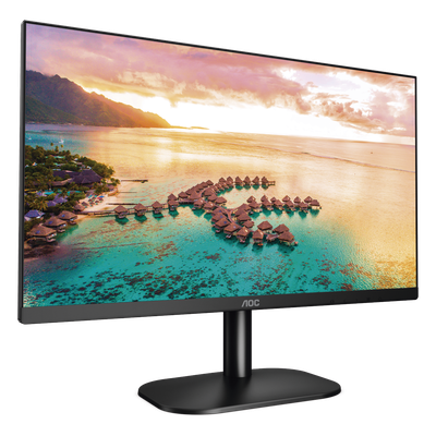 Monitor LED de 23.8" VESA, Resolución 1920 x 1080 Pixeles, Entradas de Video VGA/HDMI. Panel IPS LCD Backlight LED. Ultra Delgado | SIERRA STORE