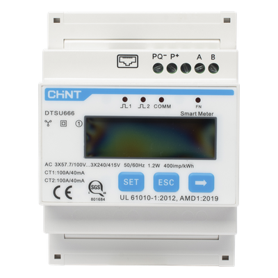 Medidor de Energía Inteligente / Monitoreo con TC Externos 100 A / Inyección Cero / Integración Cloud / Compatible con Microinversores | SIERRA STORE