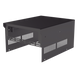EPCOM INDUSTRIAL SRX21U - Gabinete de acero en color negro, para usar como base con radio aéreo IC-A120 y fuente de alimentación | SIERRA STORE