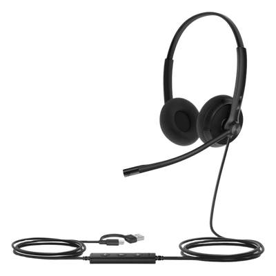 Diadema Cableada USB / Cancelación de Ruido con IA y ANC Híbrido / Certificación Microsoft Teams Premium / Altavoz 35 mm HD / USB-C/A | SIERRA STORE