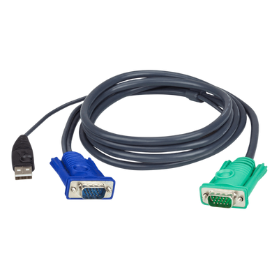 Cable KVM / USB con SPHD / 3 en 1 / 3 m (9.8 ft) | SIERRA STORE